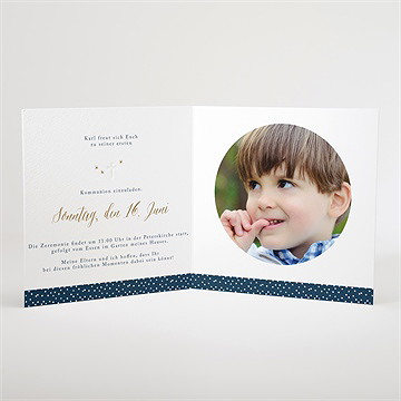 Einladung Kommunion sternenhimmel - Vue 3