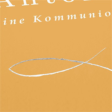 Einladung Kommunion senfgelb - Vue 2