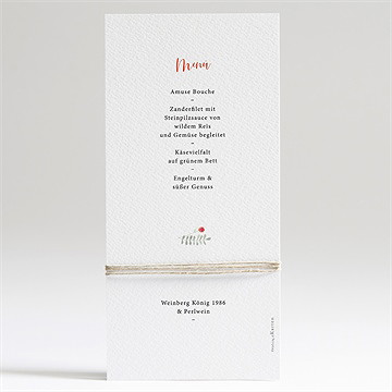 Menükarte Hochzeit frühlingsdüfte - Vue 2
