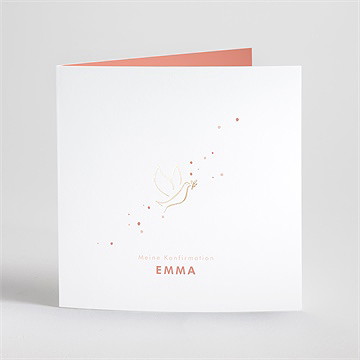 Einladung Konfirmation Fliegende Taube