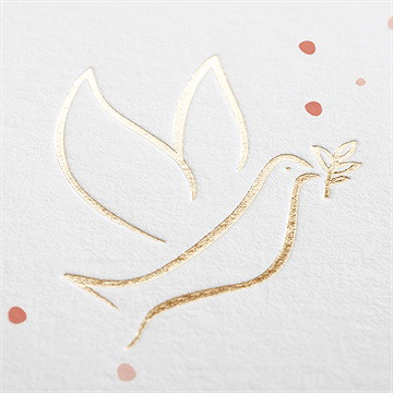 Einladung Konfirmation Fliegende Taube - Vue 2