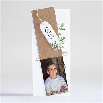 Einladung Konfirmation Kraftpapier