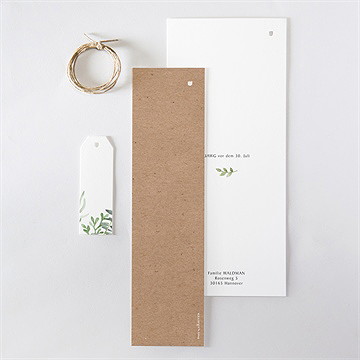 Einladung Konfirmation Kraftpapier - Vue 5