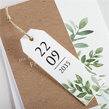 Einladung Konfirmation Kraftpapier - Vue 2