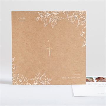 Einladung Konfirmation weiße malerei