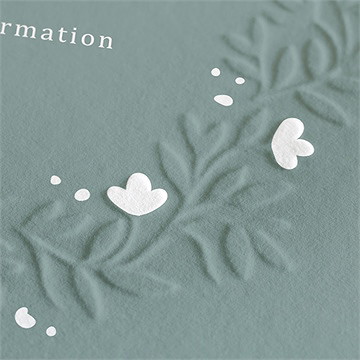 Einladung Konfirmation Smaragder Blumenkranz - Vue 2