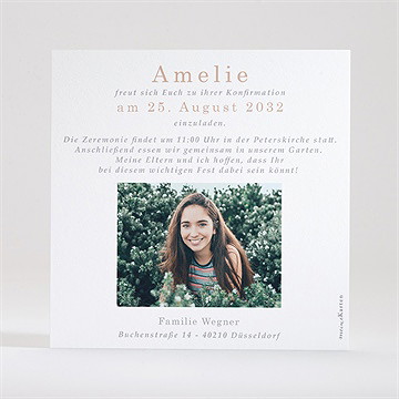 Einladung Konfirmation Vergoldeter Fisch - Vue 3