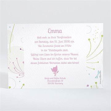 Einladung Konfirmation Farbenfrohe Konfirmation - Vue 2