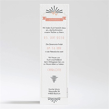 Einladung Konfirmation Fotoautomat Rosa - Vue 2