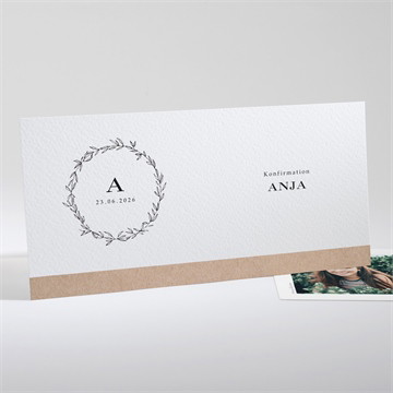 Einladung Konfirmation Klassische schlichtheit