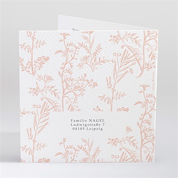 Einladung Konfirmation Zarte Pflanzenmalerei - Vue 4