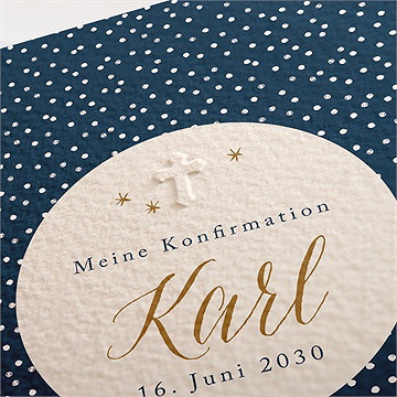 Einladung Konfirmation Sterne - Vue 2