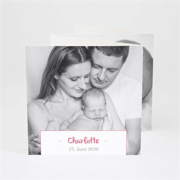 Geburtskarte Blumen und freiheit