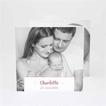 Geburtskarte blumen und freiheit