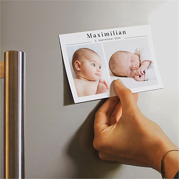 Geburtskarte Minimalistischer Glanz - Vue 2