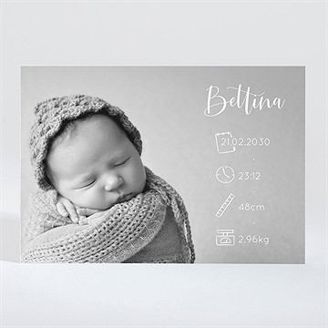 Geburtskarte Magnetkarte