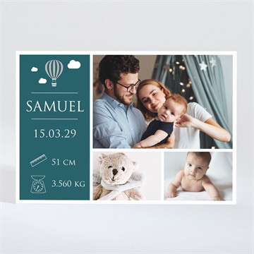 Geburtskarte collage