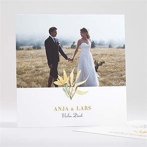 Dankeskarte Hochzeit herbststrauß