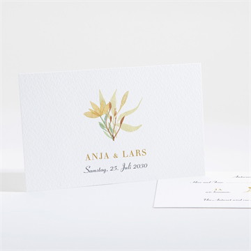 Antwortkarte Hochzeit herbststrauß