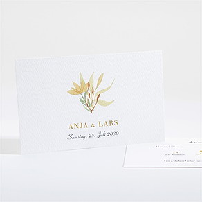 Antwortkarte Hochzeit herbststrauß