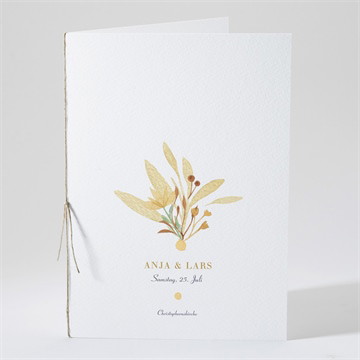 Kirchenheft Hochzeit herbststrauß