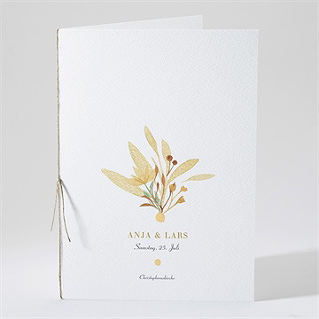 Kirchenheft Hochzeit herbststrauß