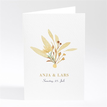 Menükarte Hochzeit herbststrauß