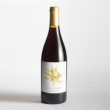 Flaschenetikett Hochzeit herbststrauß - Vue 2