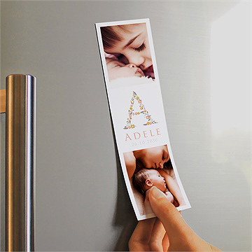 Geburtskarte Schöne Initiale - Vue 2