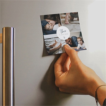 Geburtskarte foto-collage  - magnet - Vue 2
