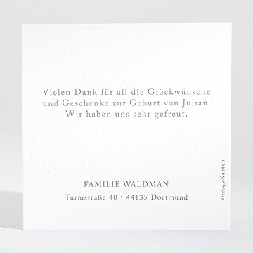 Dankeskarte Geburt Meine Wiege - Vue 2