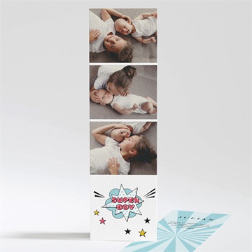 Dankeskarte Geburt super boy