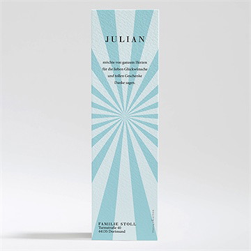 Dankeskarte Geburt Super Boy - Vue 2