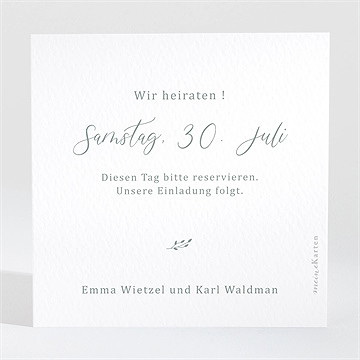 Save the Date Karte poetisch & elegant - Vue 2