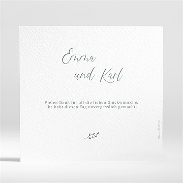 Dankeskarte Hochzeit poetisch & elegant - Vue 2