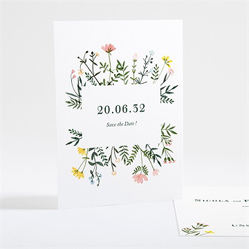 Save the Date Karte wilde blumen