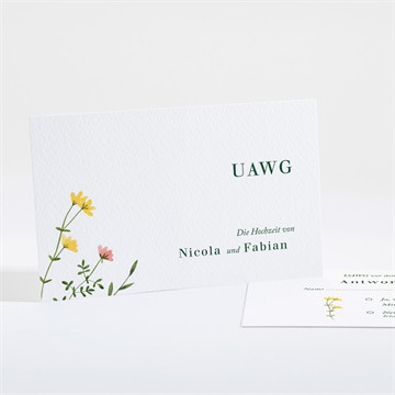 Antwortkarte Hochzeit Wilde blumen