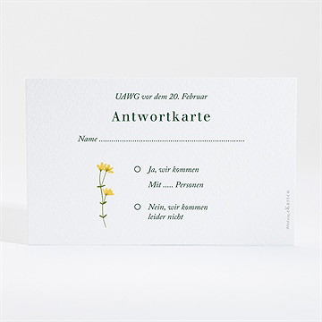 Antwortkarte Hochzeit wilde blumen - Vue 2