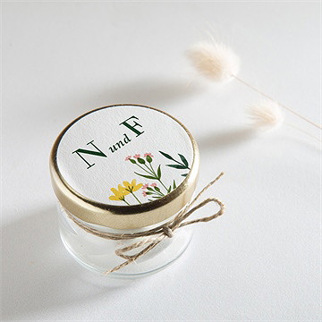 Aufkleber Hochzeit wilde blumen - Vue 2