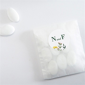 Aufkleber Hochzeit wilde blumen - Vue 4