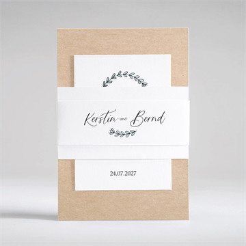 Hochzeitseinladung wir beide