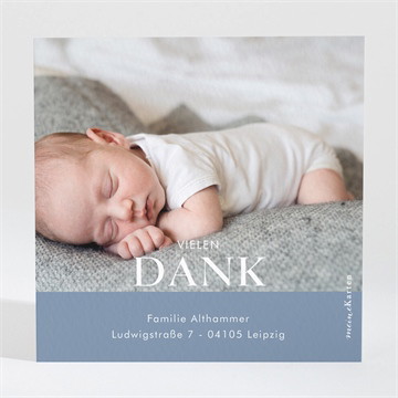 Dankeskarte Geburt kokon