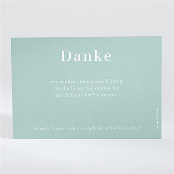 Dankeskarte Geburt sein kinderzimmer - Vue 2