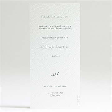 Menükarte Hochzeit poetisch & elegant - Vue 2