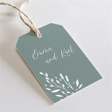 Geschenkanhänger Hochzeit poetisch & elegant-doppelklapp