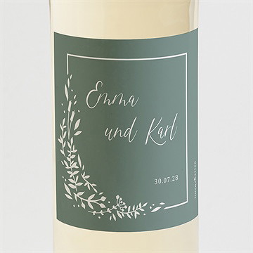 Flaschenetikett Hochzeit poetisch & elegant