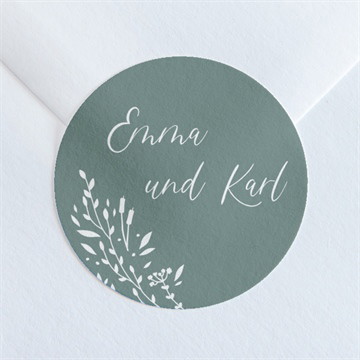 Aufkleber Hochzeit poetisch & elegant-doppelklapp