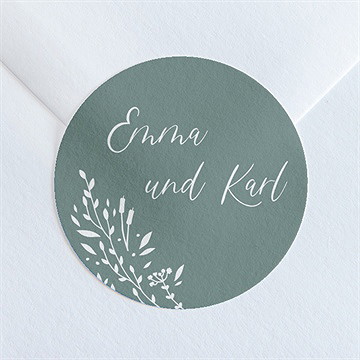 Aufkleber Hochzeit poetisch & elegant