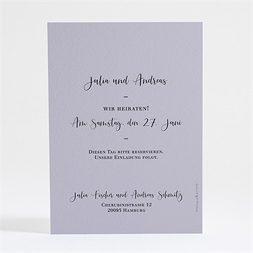 Save The Date Karte Strauß In Nude - Vue 2