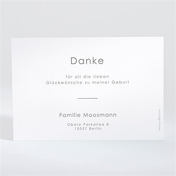 Dankeskarte Geburt all in one muster - Vue 2